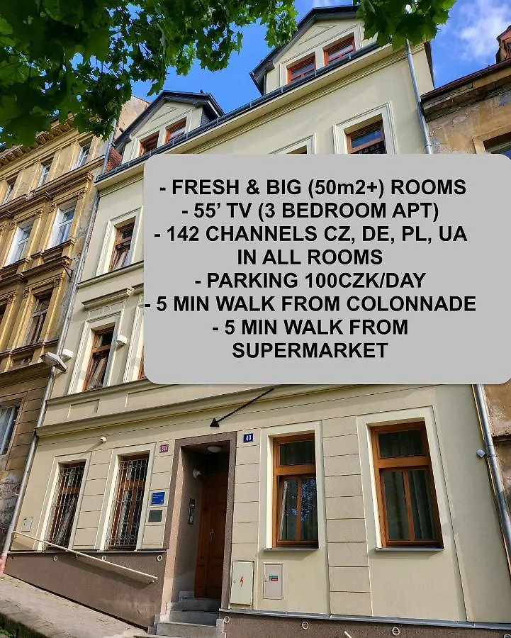 Excellent Apartments In Spa City Center 5 Min Walk From The Colonnade Karlsbad 0*,  Tsjechië